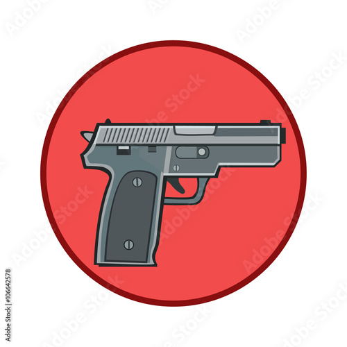 icon gun protection weapon/ Icon gun weapons for defense and attack for lovers of weapons and the desire to use it for protection from bandits 