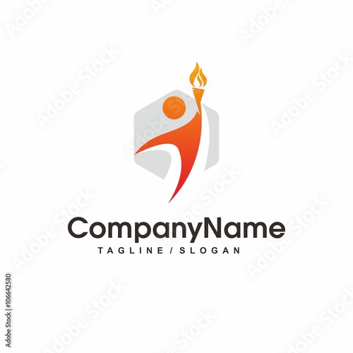 Fire Flame Logo design vector