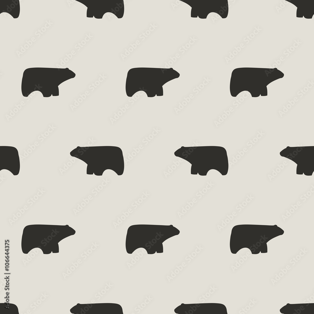 Fototapeta premium seamless polar bear pattern