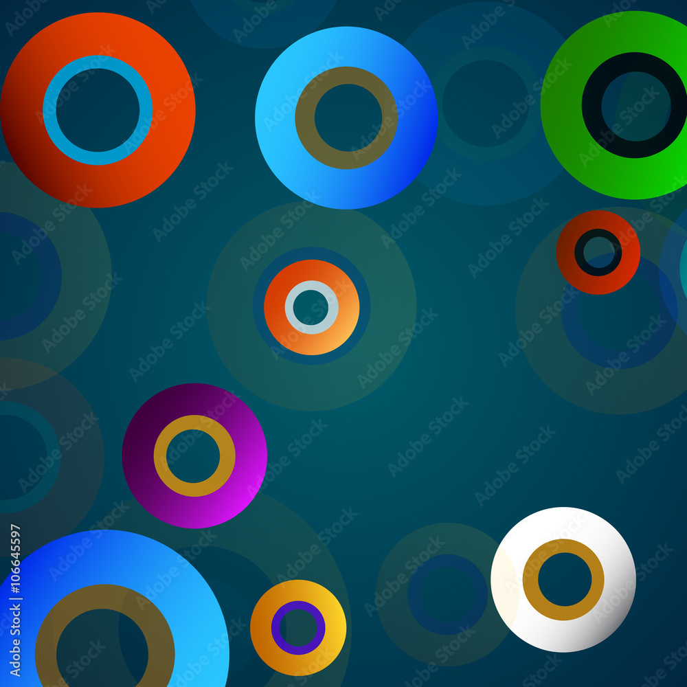 Abstract colorful background with circles Abstract colorful background with circles