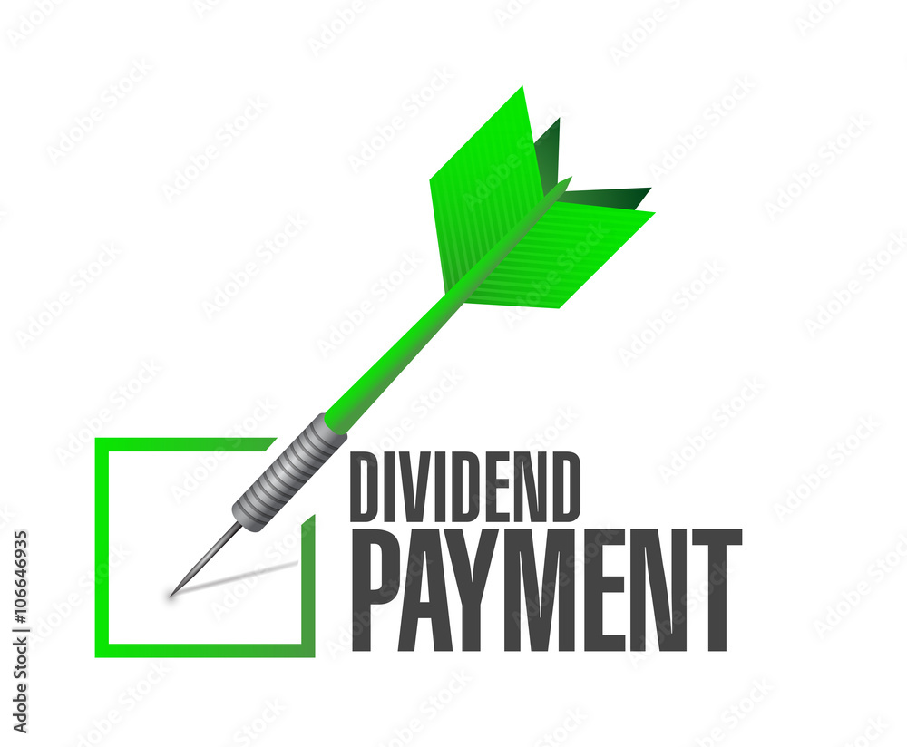 dividend payment check dart sign message dividend payment check dart sign message