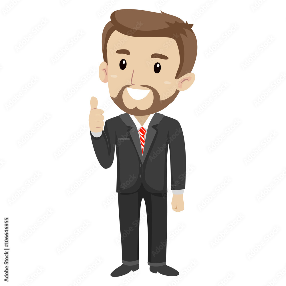 Vector Illustration of Business Man