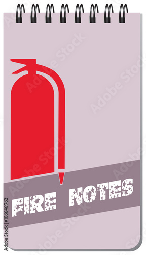 Notepad for employee Fire Station