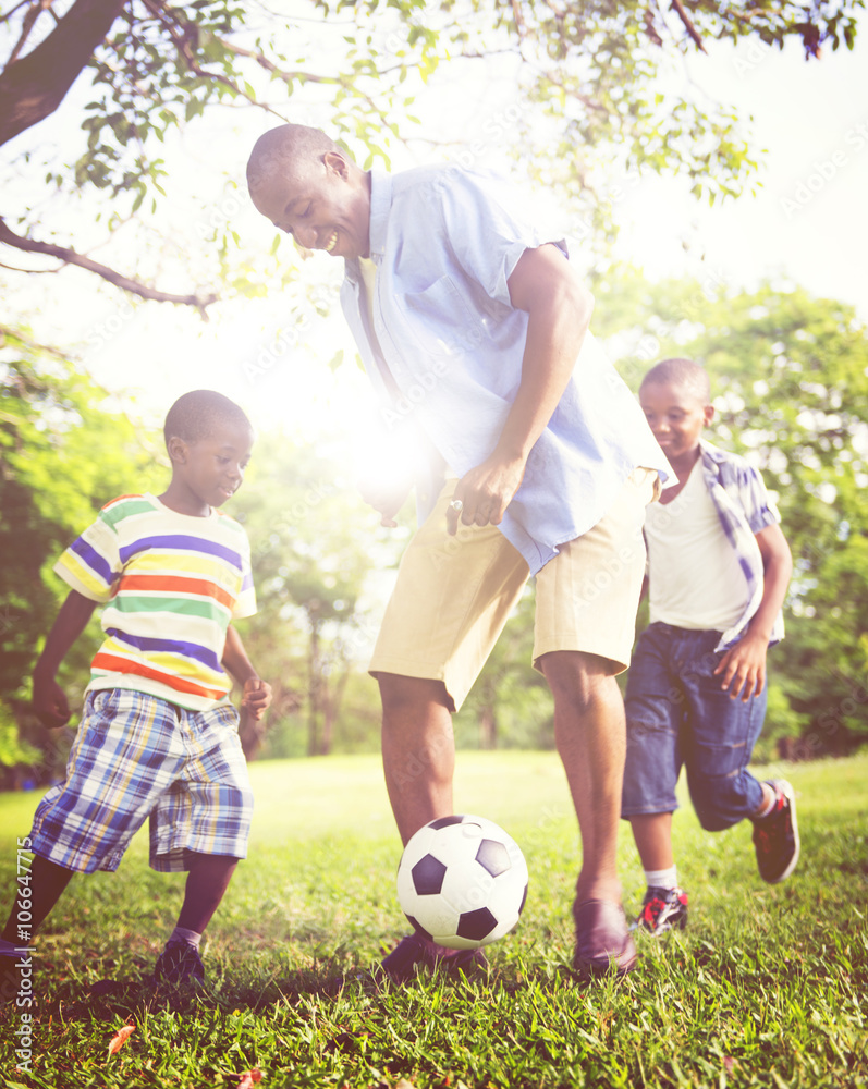 African Family Happiness Holiday Vacation Activity Concept African Family Happiness Holiday Vacation Activity Concept