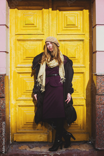 beautiful girl walking around the city  © polinariaegorova