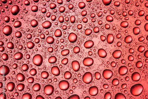 Water drops on glass surface texture.