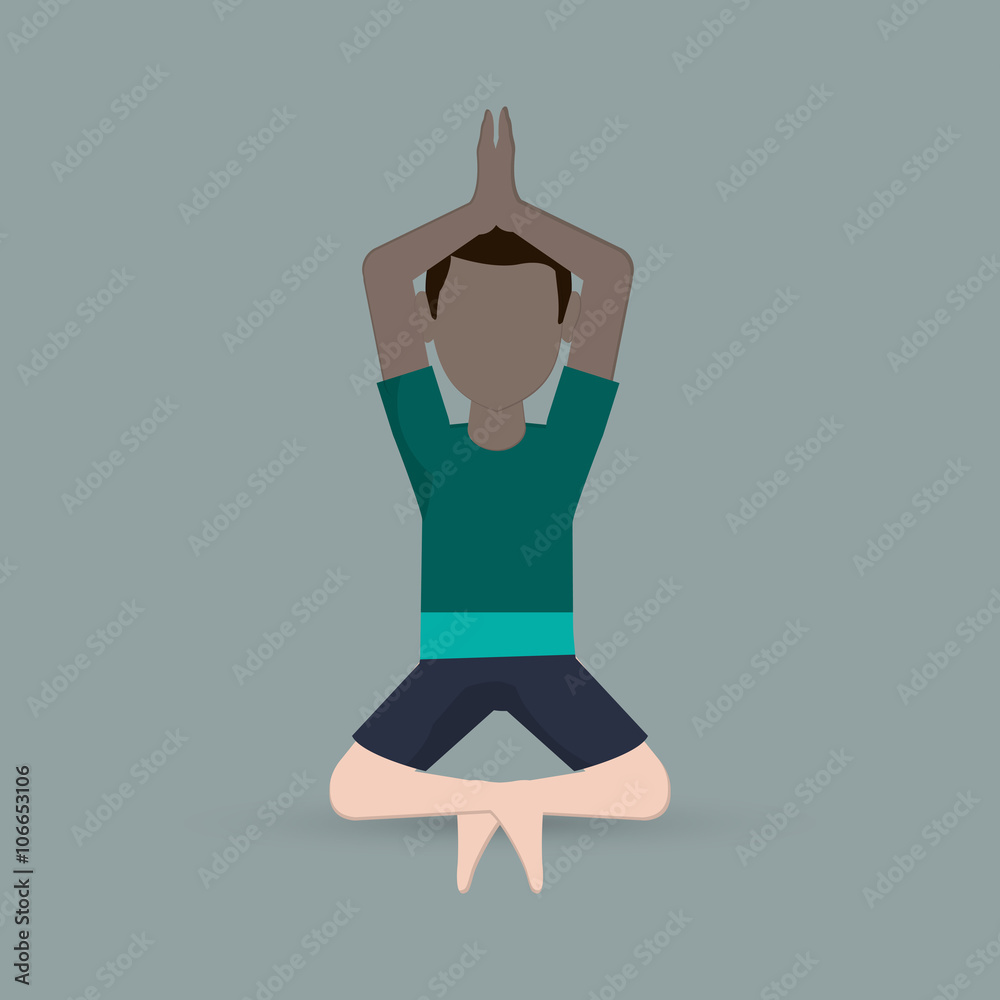 Yoga icon design