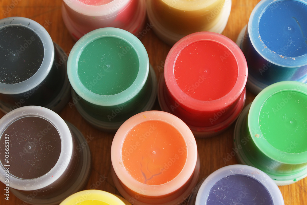 Set of color paints Set of color paints