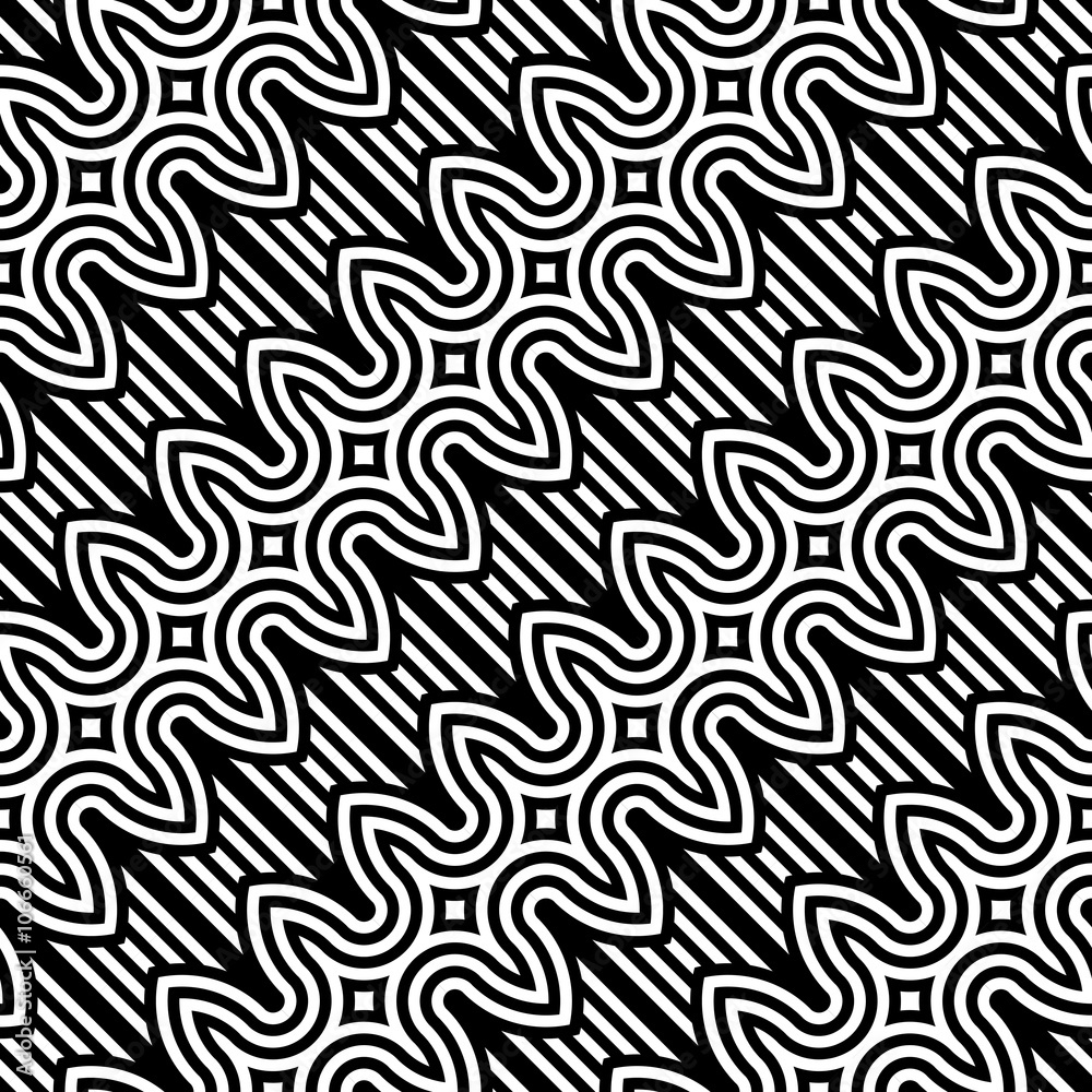 Design seamless monochrome zigzag pattern Design seamless monochrome zigzag pattern