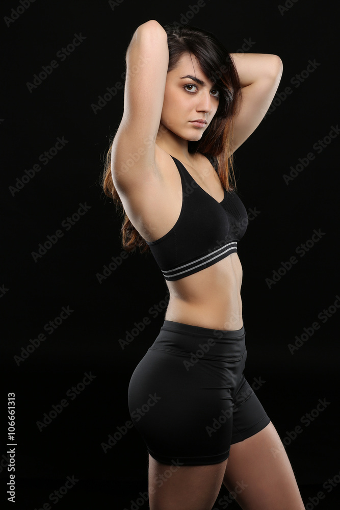 portrait d'une jeune sportive portrait d'une jeune sportive