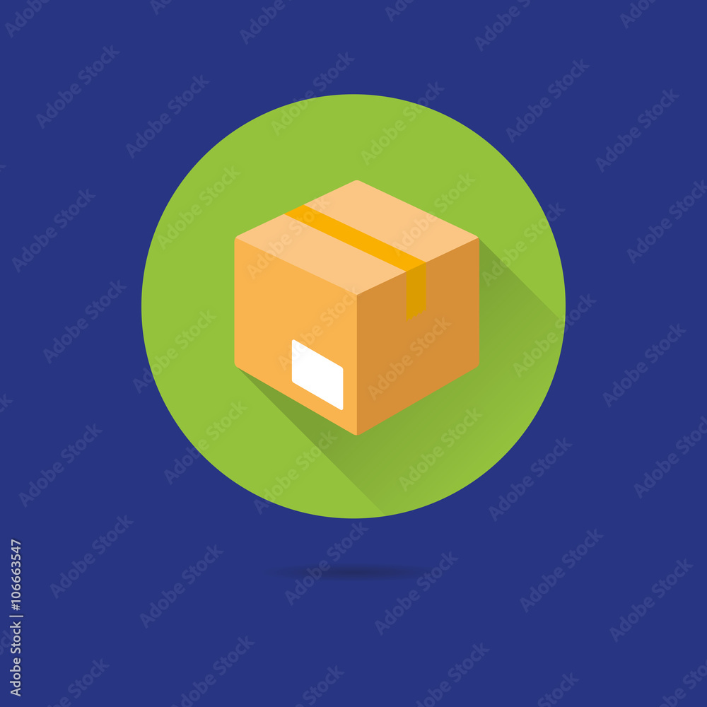 parcel flat design vector icon parcel flat design vector icon