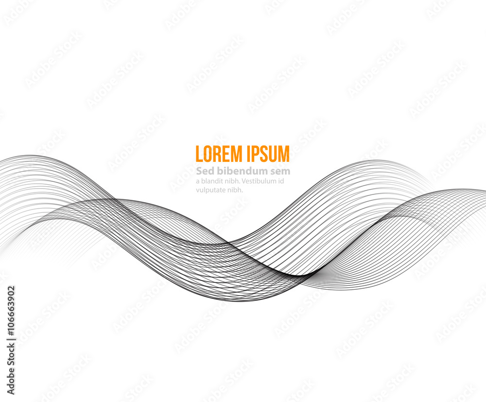Abstract color wave design element Abstract color wave design element
