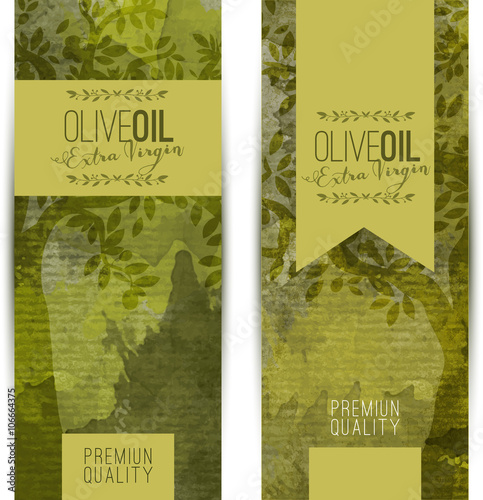 Olio d'Oliva Extra Vergine Banner, Etichetta
