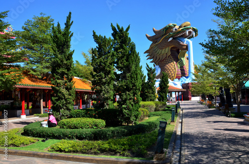Dragon Statue at Suphanburi city pillar shrine
