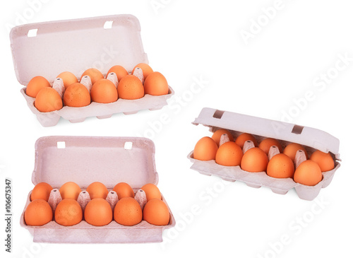 yellow eggs in box