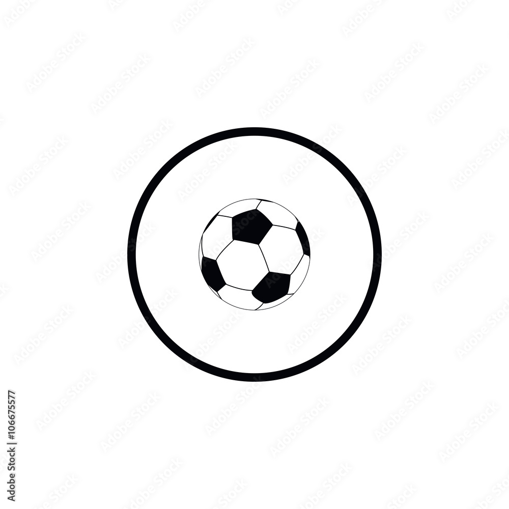 Icon soccer ball.