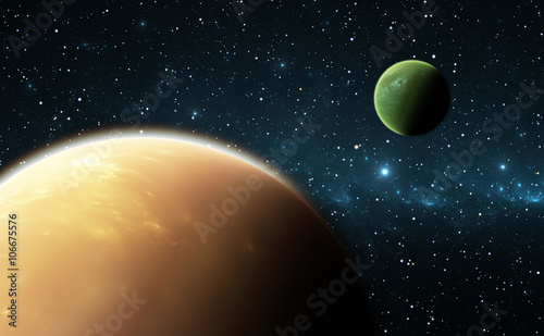 Fototapeta Naklejka Na Ścianę i Meble -  Extrasolar planets or exoplanets