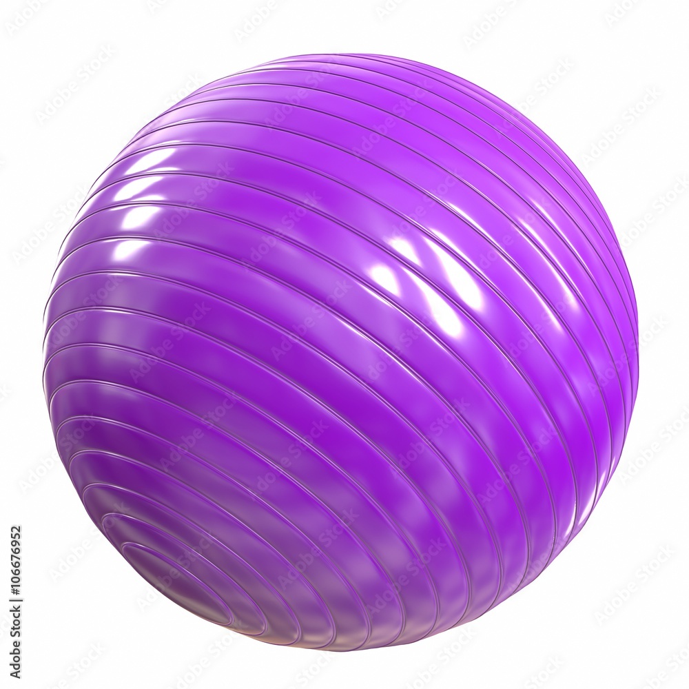 Fitball purple. 3d illustration Fitball purple. 3d illustration