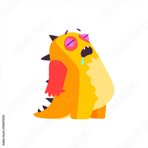 Sleeping Orange Childish Monster