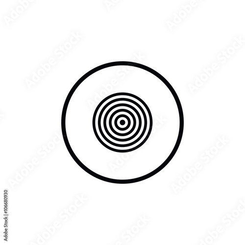 Icon darts target.