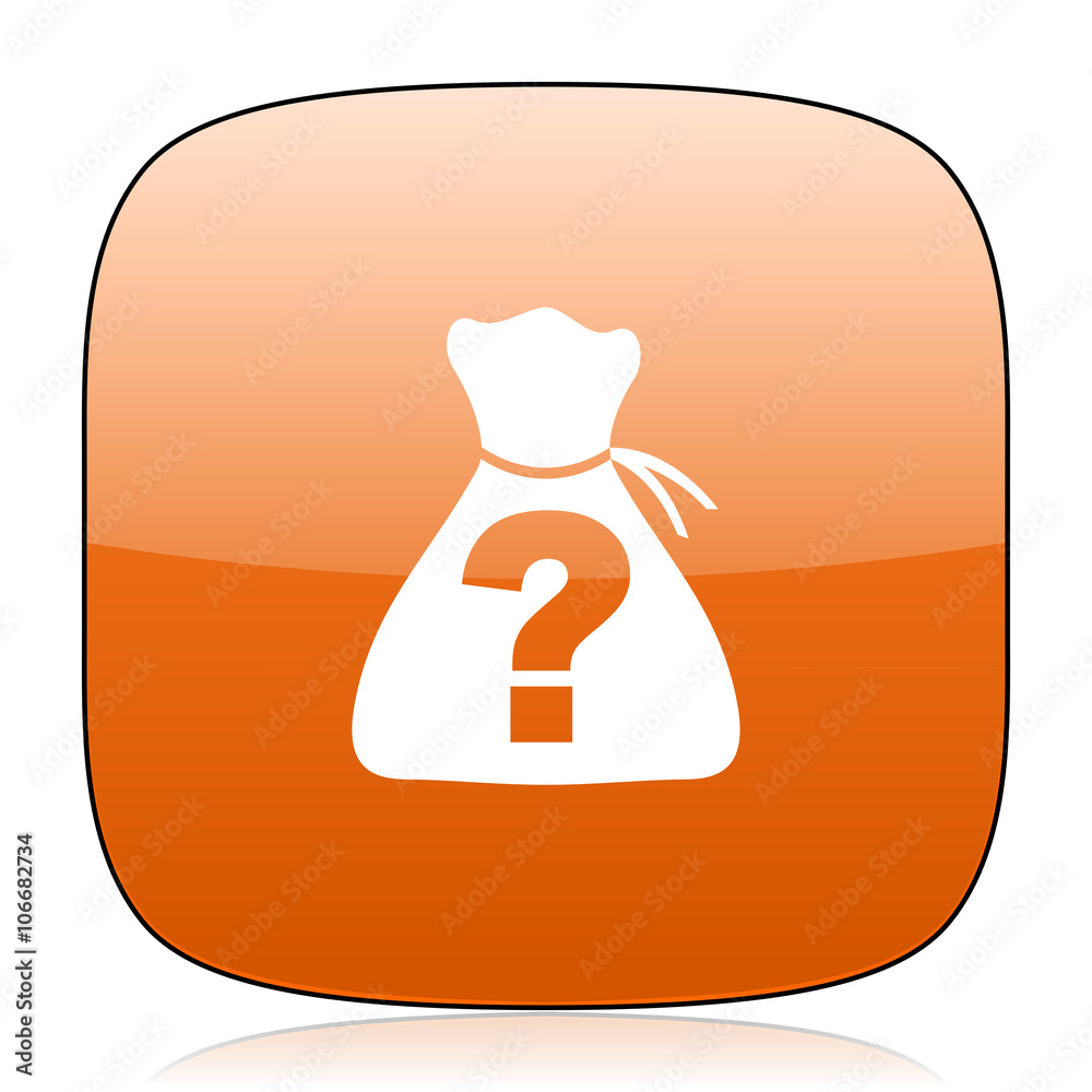 riddle orange square web design glossy icon riddle orange square web design glossy icon
