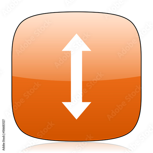 arrow orange square web design glossy icon Free Download arrow orange square web design glossy icon - GFXLoad