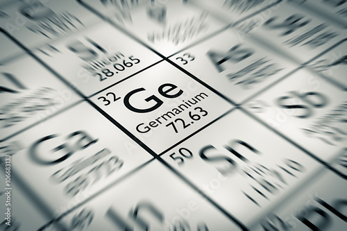 Focus on Germanium Chemical Element from the Mendeleev periodic table
