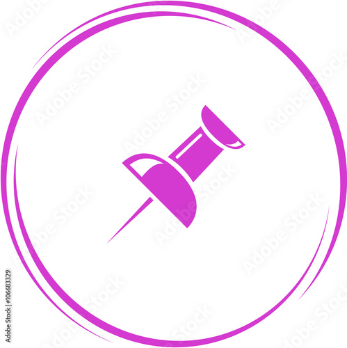 push pin.