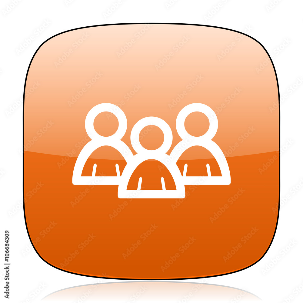 forum orange square web design glossy icon forum orange square web design glossy icon