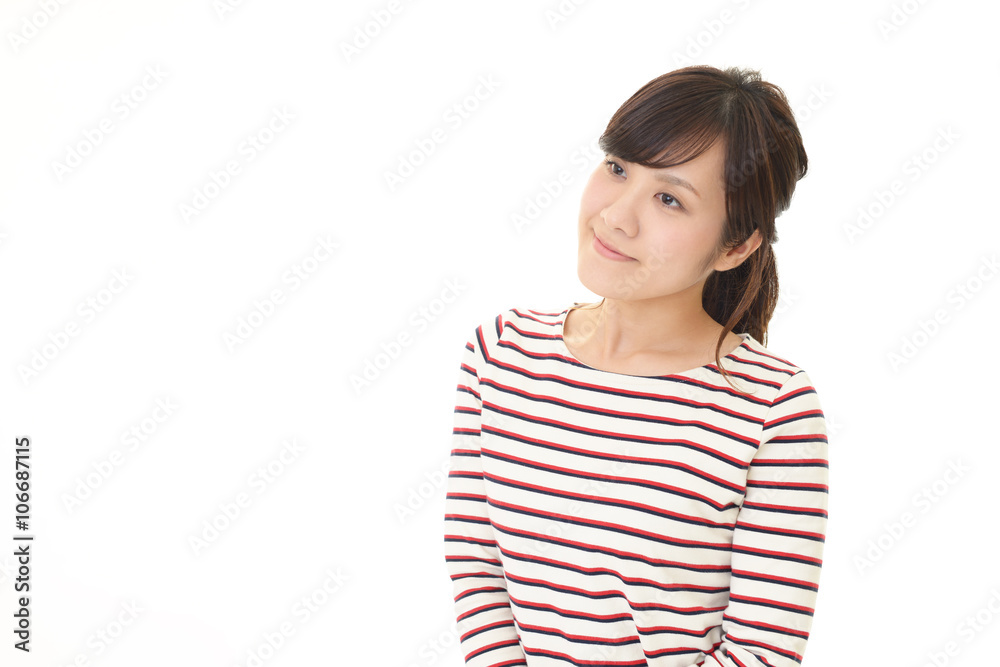 微笑む女性 微笑む女性