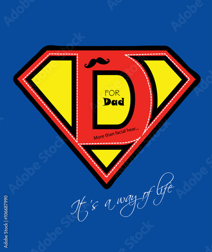Fathers day super Daddy / Dad card