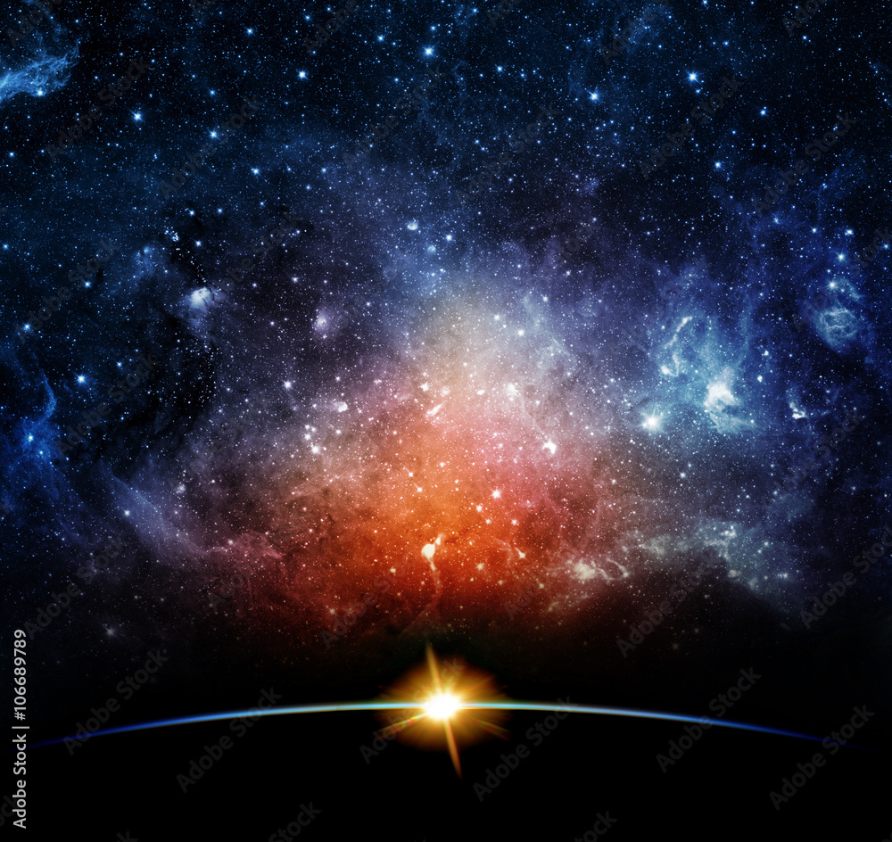 Naklejka premium Galaxy - Elements of this Image Furnished by NASA