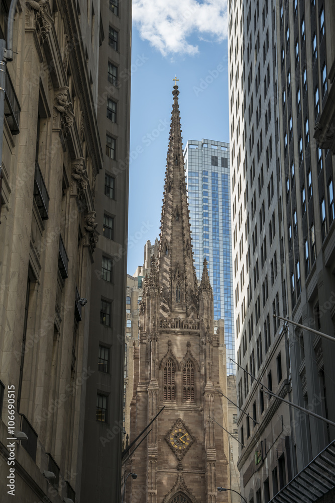 Fototapeta premium Trinity Church, New York City. USA. 