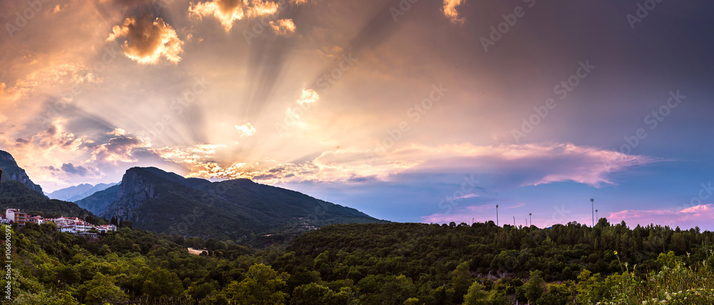 Mount Olympus in Greece