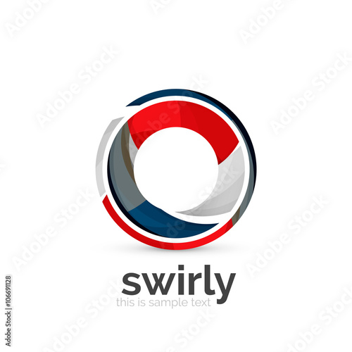Free Download Abstract swirly round logo template - GFXLoad
