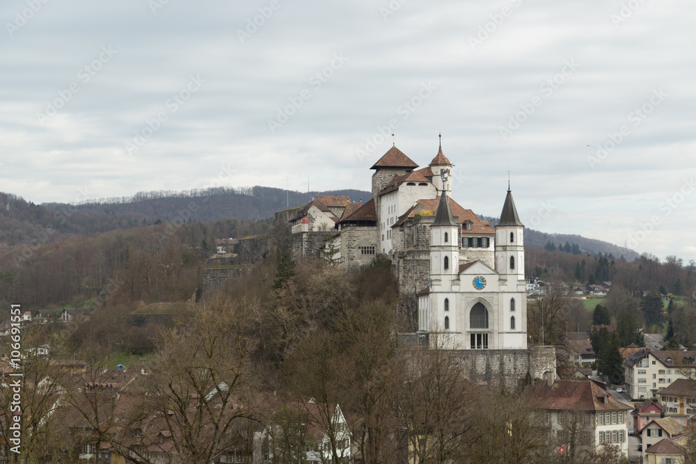 Aarburg Castle in Switzerland