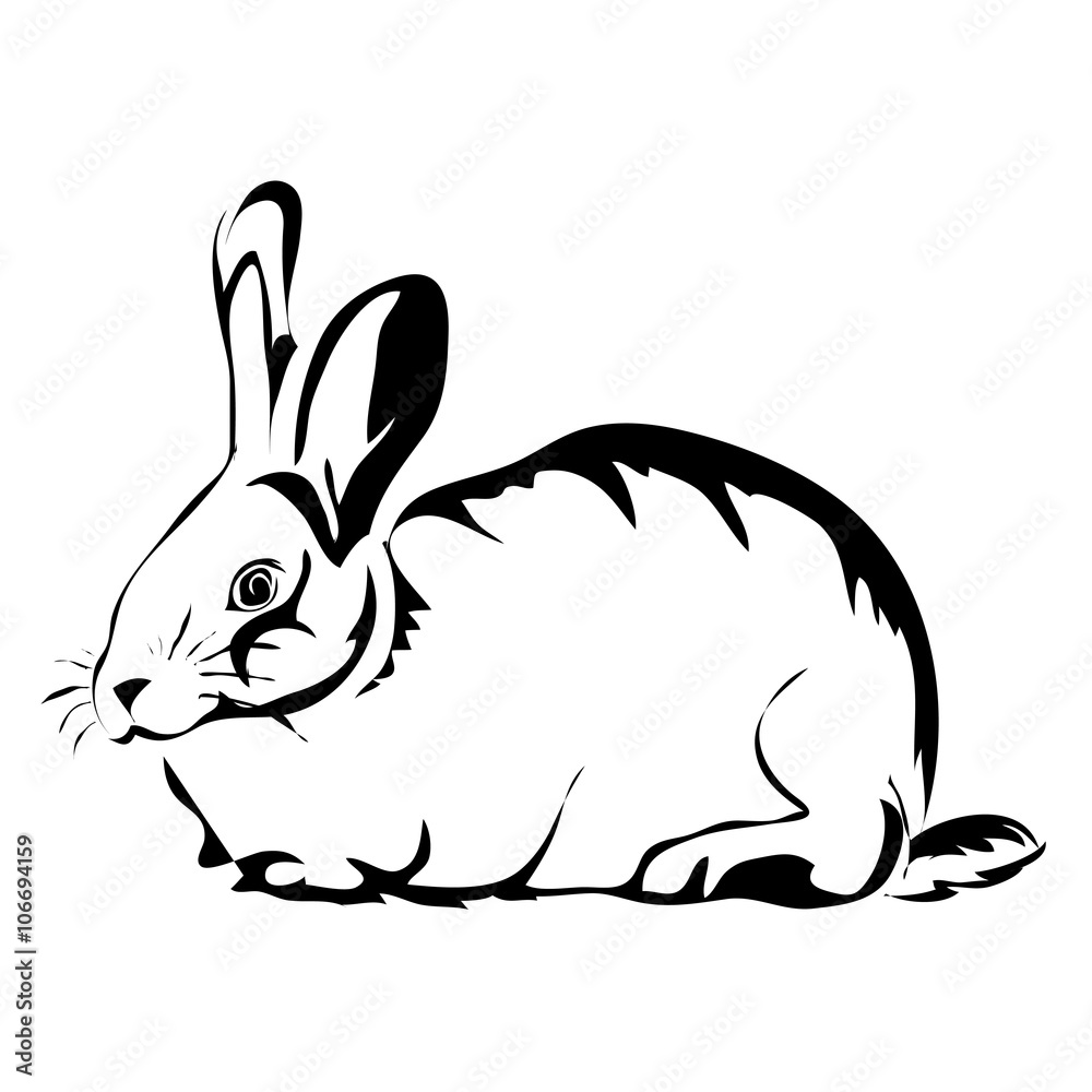 330+ Silhouette Of A Bunny Tattoo Designs Stock Illustrations, Royalty-Free  Vector Graphics & Clip Art - iStock