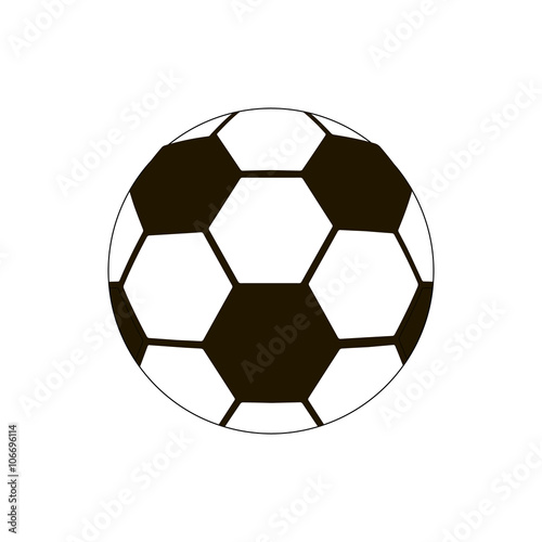 Football ball icon  isometric 3d style