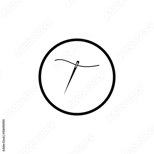 Icon needle and thread.