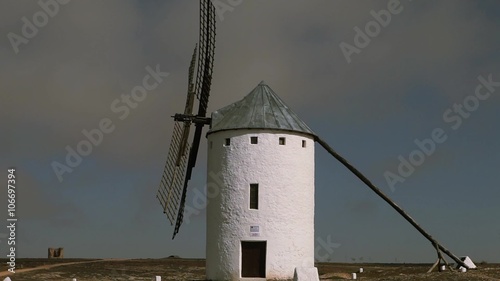 Molinos de viento en La Mancha (ruta de Don Quijote) photo