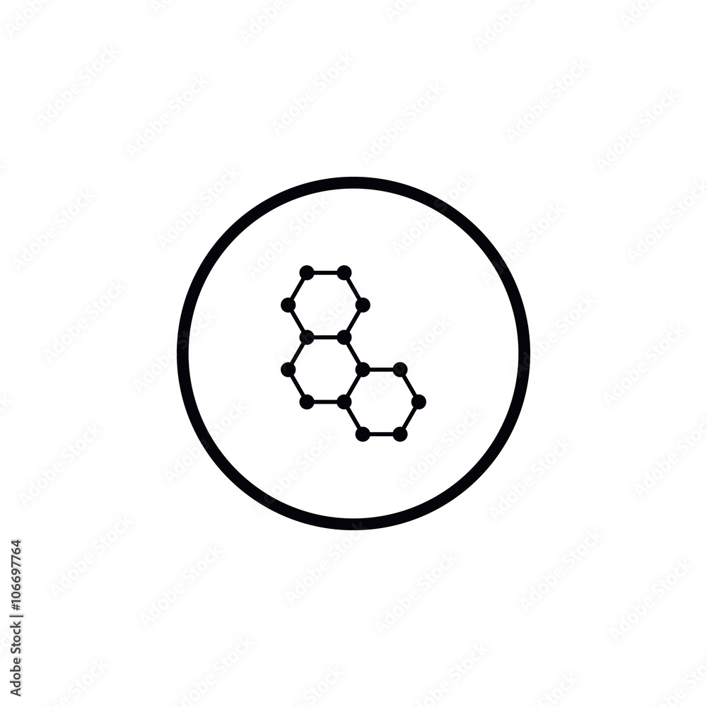 Obraz premium Icon molecule.