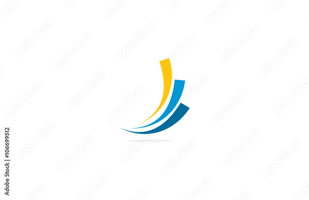 line swirl abstract business logo line swirl abstract business logo