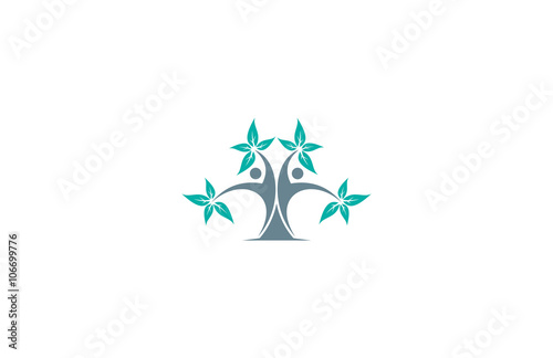 tree human icon logo