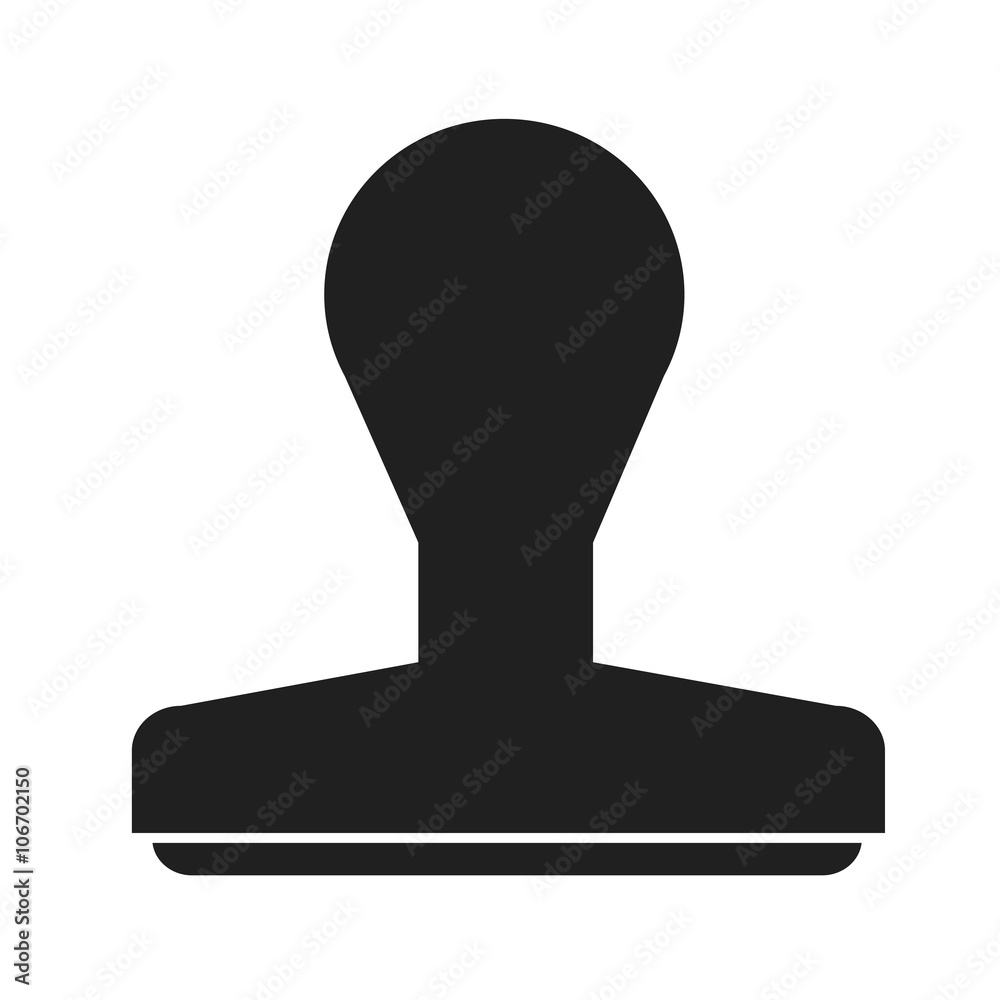 Rubber Stamp icon Illustration design