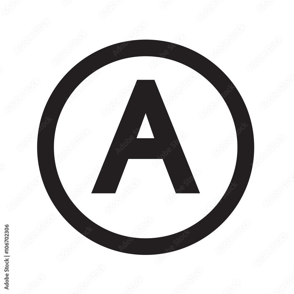 Basic font for letter A icon Illustration design Basic font for letter A icon Illustration design