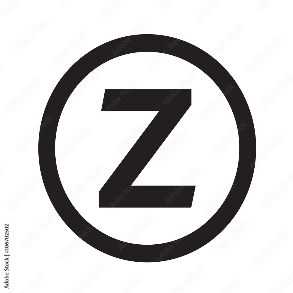 Basic font letter Z icon Illustration design Basic font letter Z icon Illustration design