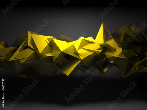 Yellow chaotic polygonal st...