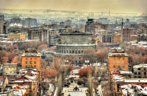 View of Yerevan with Opera Theatre