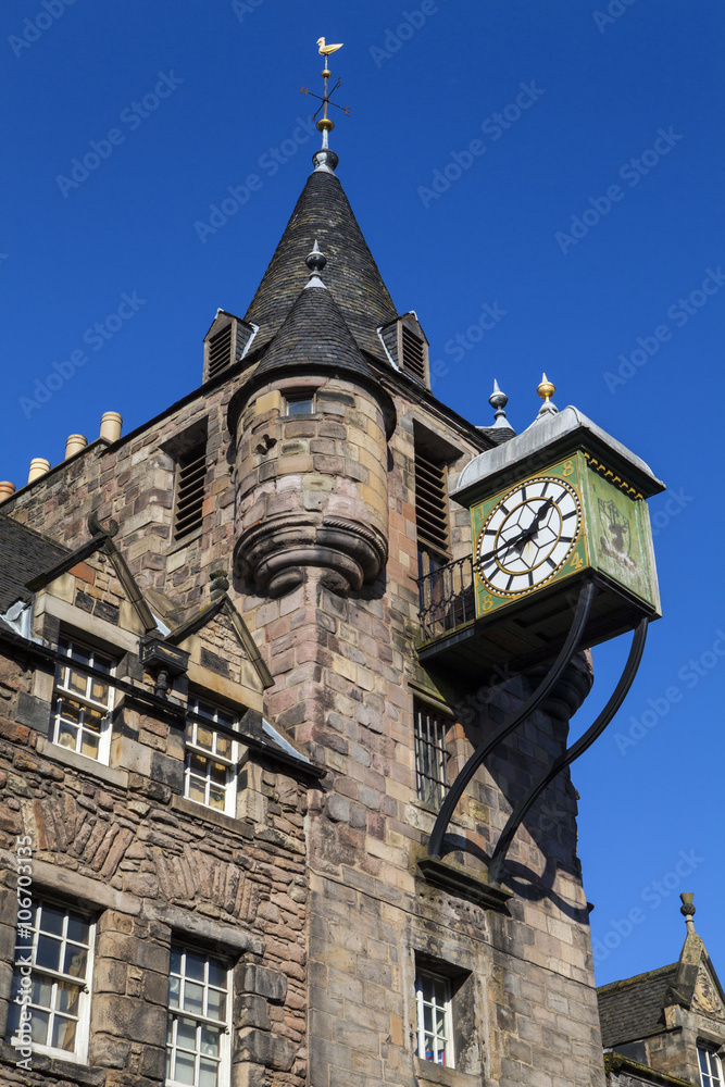 Canongate Tolbooth in Edinburgh, Scotland.