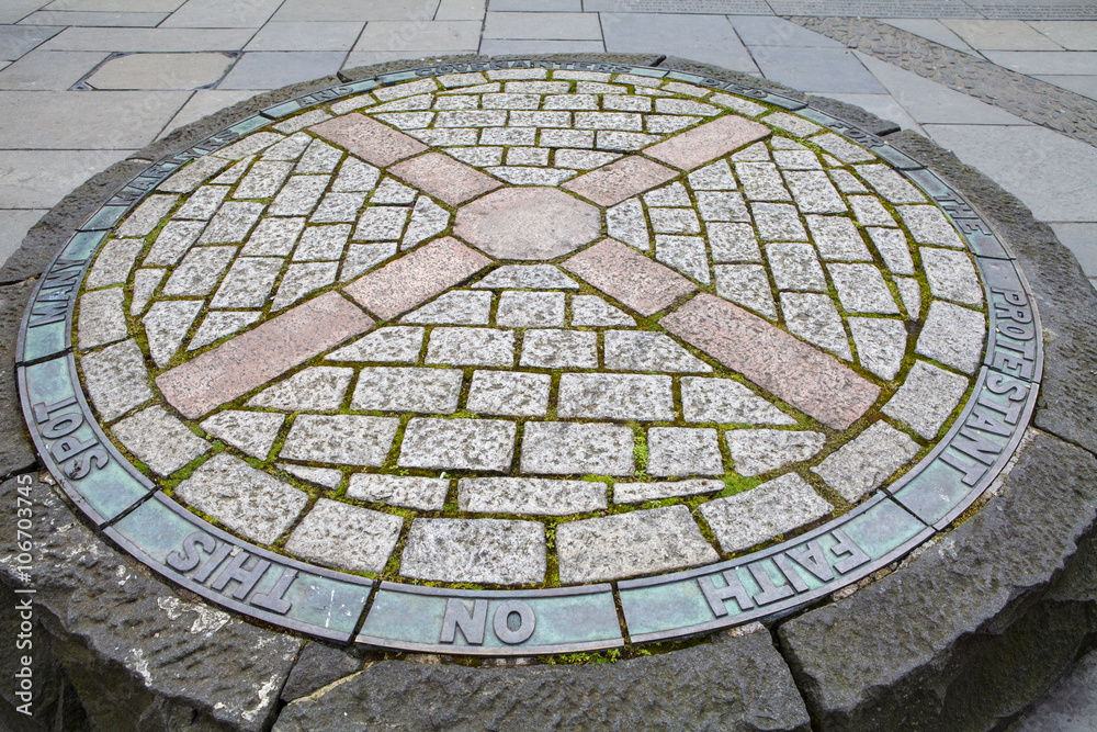 Covenanters Memorial in Edinburgh, Scotland.